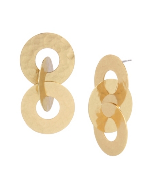 image of Robert Lee Morris Soho Circle Link Statement Earrings