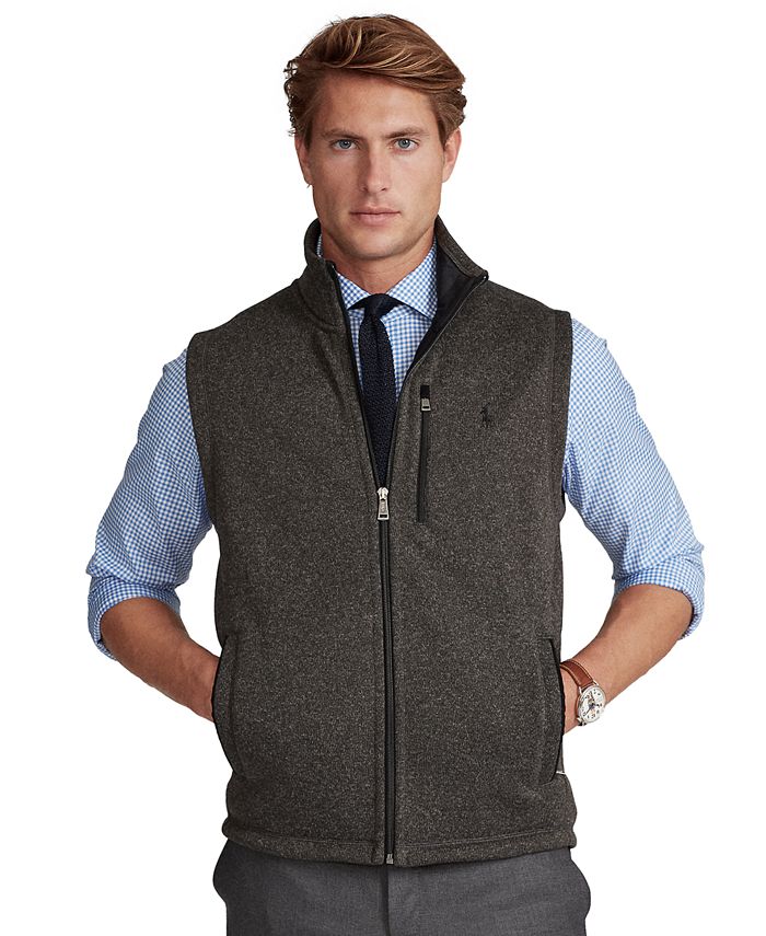Polo Ralph Lauren Men's Fleece Mock-Neck Vest & Reviews - Coats & Jackets -  Men - Macy's