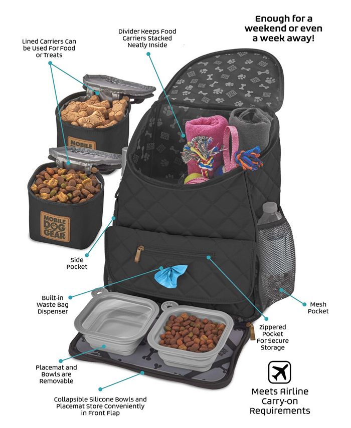 Mobile Dog Gear Bundle Day Away Backpack Set, 17 Piece Macy's
