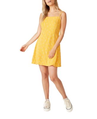 cotton on yellow dress