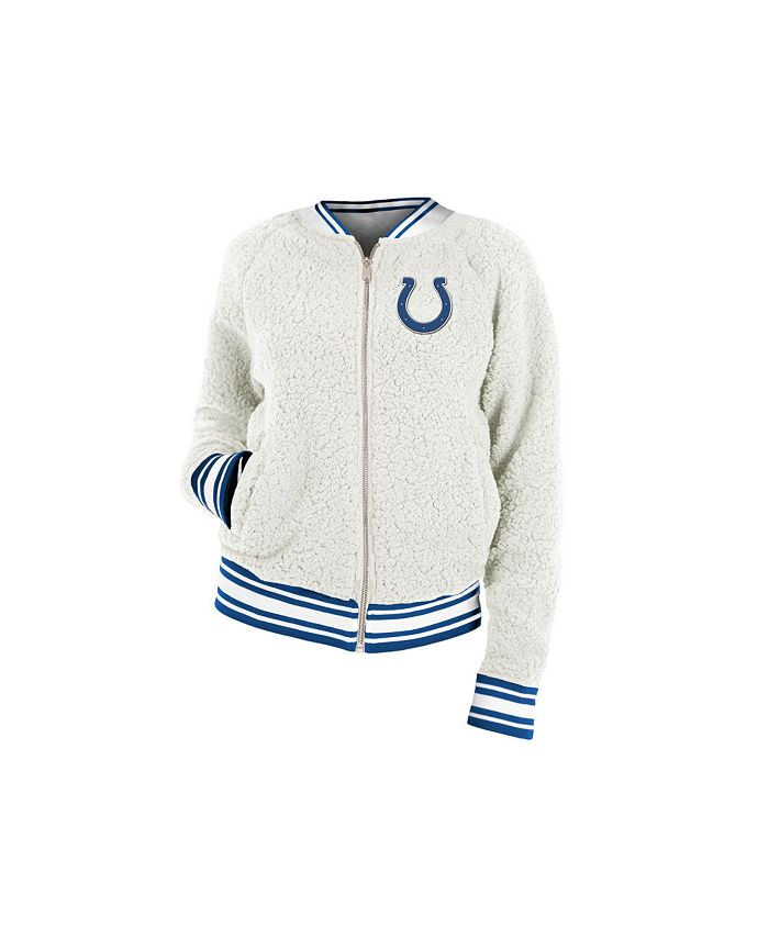 5th & Ocean Indianapolis Colts Women's Sherpa Bomber Jacket - Macy's