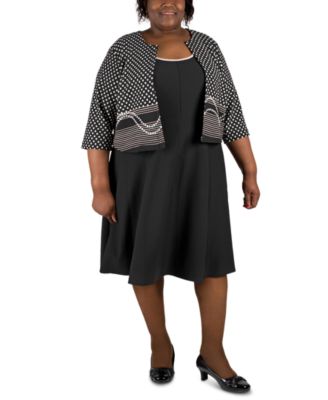 plus size striped jacket