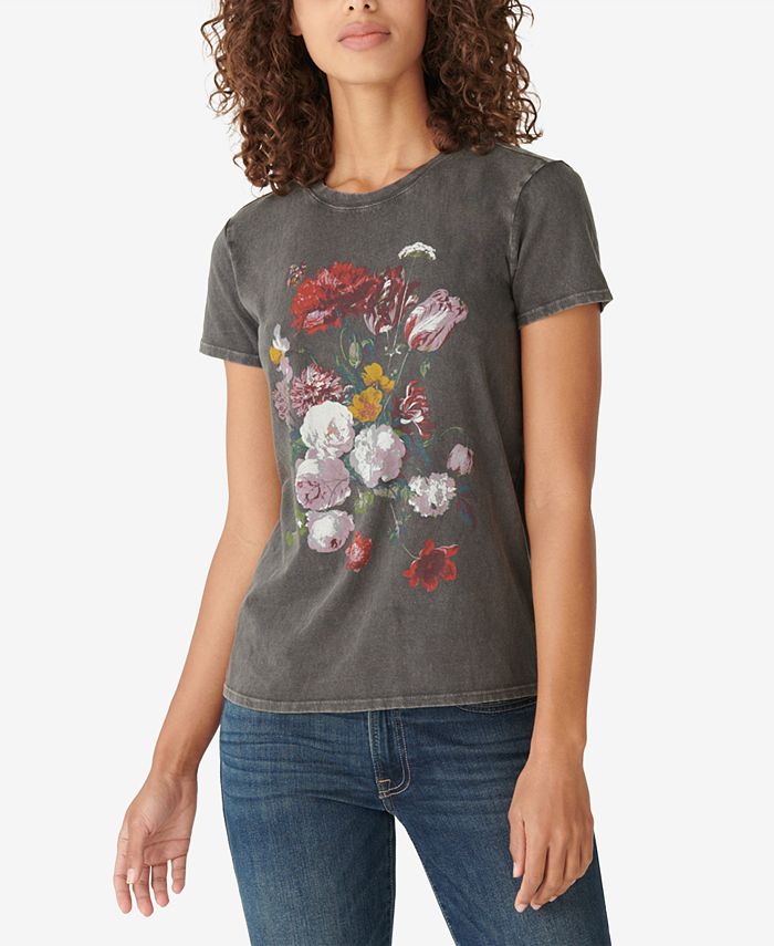 Lucky Brand FloralGraphic TShirt Macy's