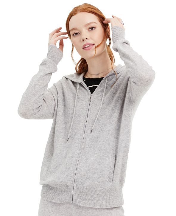Charter Club Cashmere ZipFront Hoodie, Regular & Petite Sizes, Created