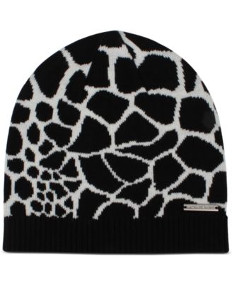 Michael Kors - Animal-Print Patchwork Beanie
