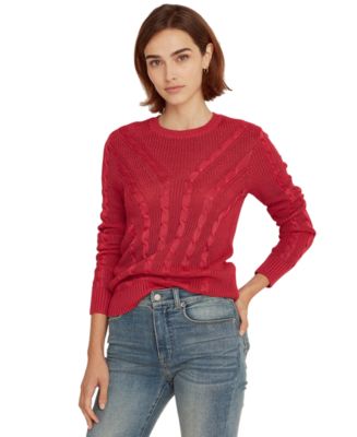Lauren Ralph Lauren Cable-Knit Top - Macy's