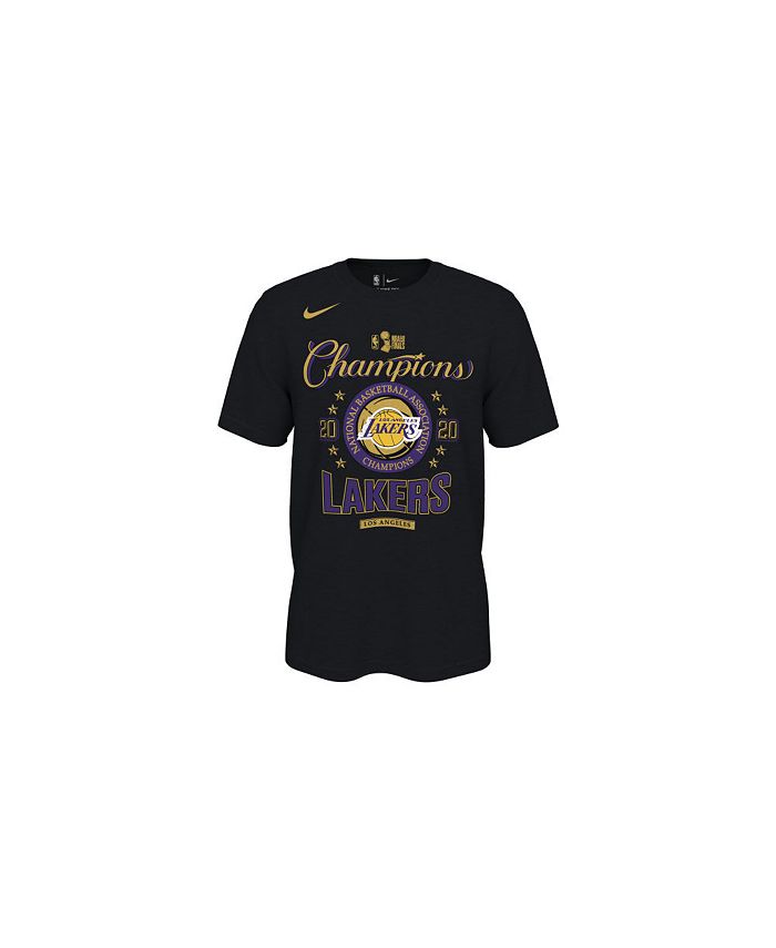 Los Angeles Lakers Nike Block Graphic T-Shirt - White - Mens