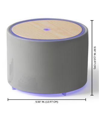 Sharper Image Diffuser Ultrasonic Aromatherapy Wood Lid and Ceramic LED with Sound 150mL