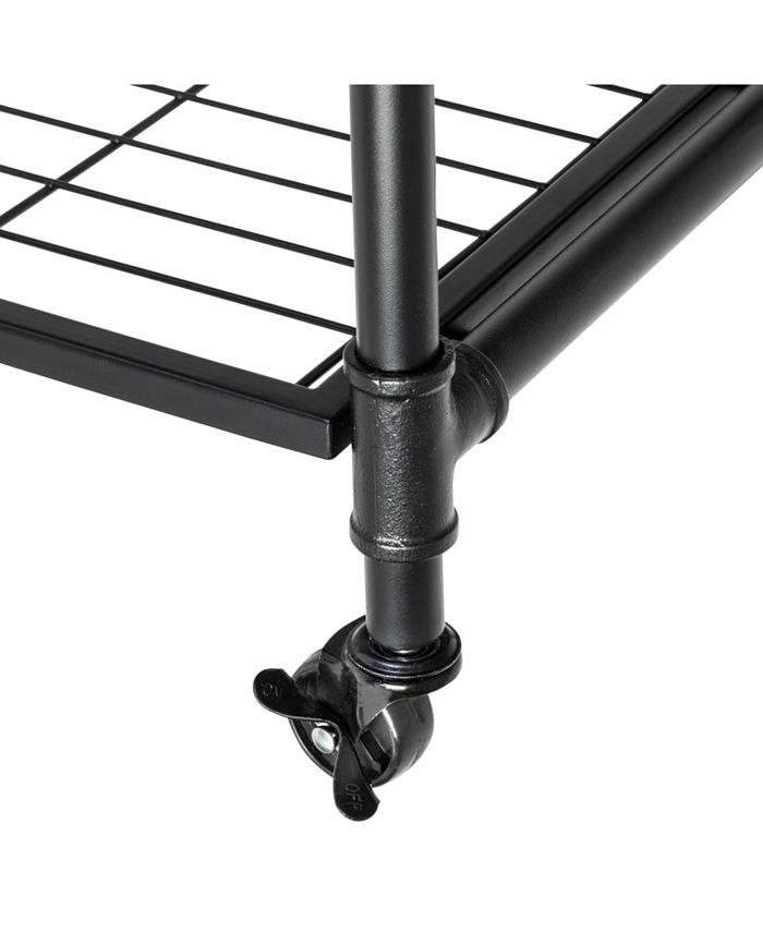 Honey Can Do 4Tier Industrial Rolling Bookshelf Macy's