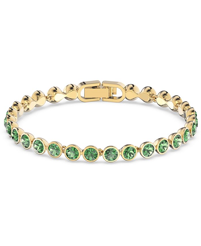Swarovski tennis bracelet gold clearance
