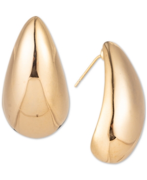 image of Charter Club Gold-Tone Curved Teardrop Earrings, Created for Macy-s