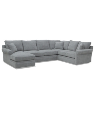 FURNITURE CLOSEOUT! ZANIEL 138" 3PC FABRIC SECTIONAL WITH CHAISE, CREATED FOR MACY'S