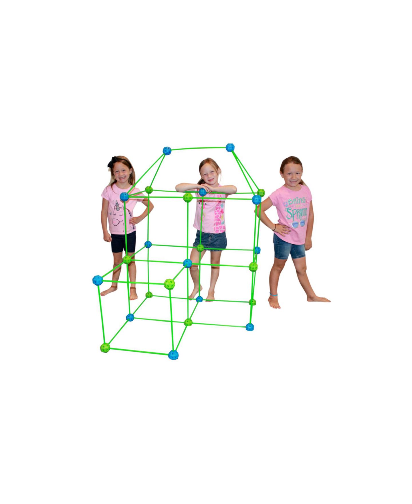 Детский конструктор Funphix Supersized Glow in The Dark Fort Building Set, 154 Pieces — фото 7