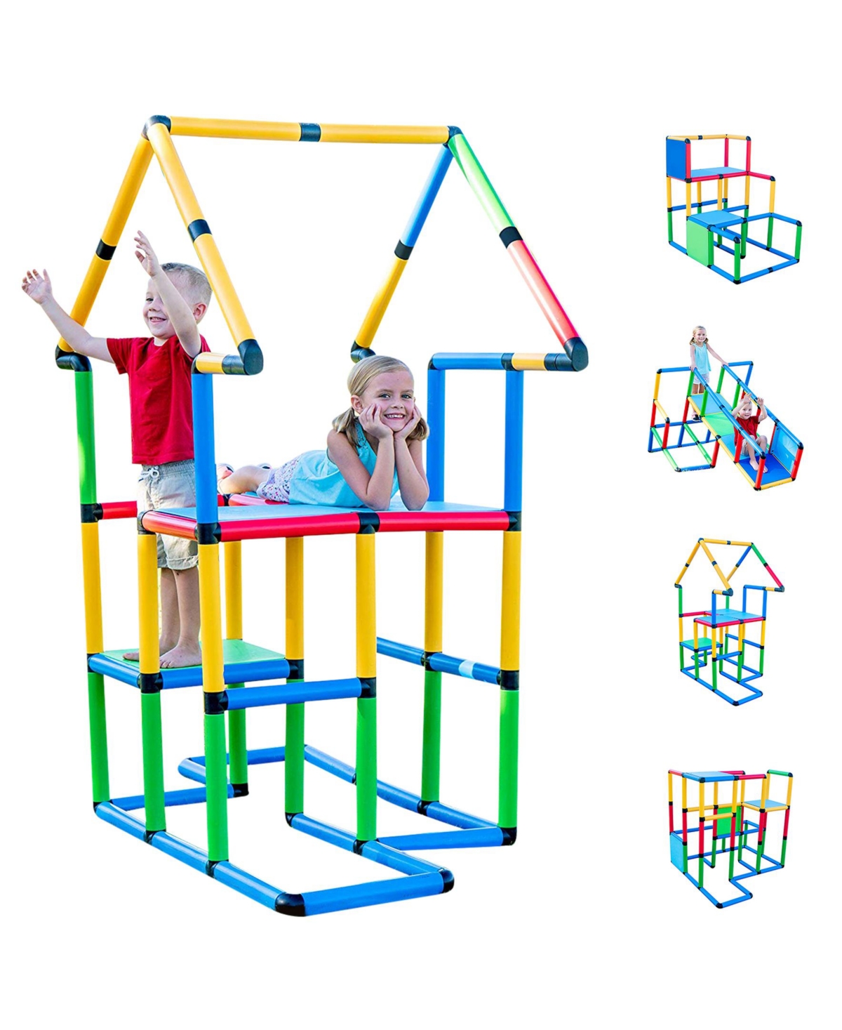 Funphix Babies' Create And Play Life Size Structures Deluxe Set, 296 Pieces In Multi