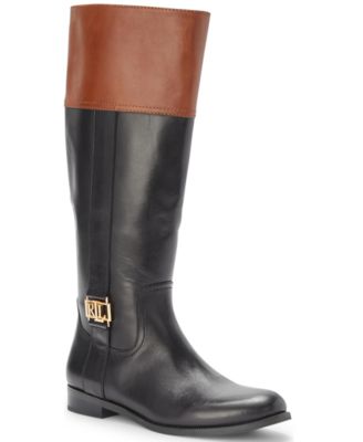 tommy hilfiger black riding boots