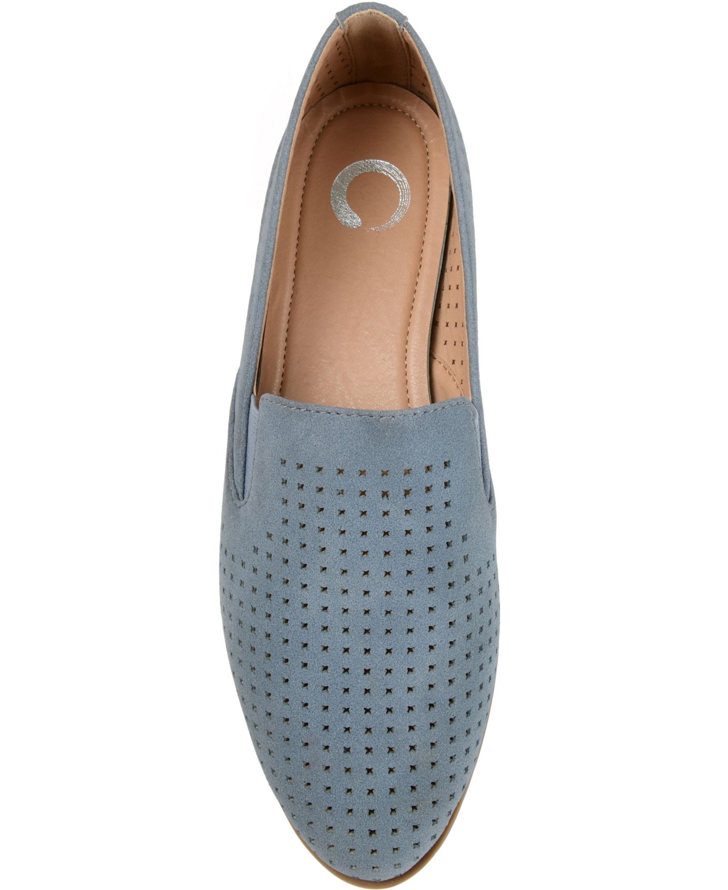 Женские туфли Journee Collection Lucie Perforated Slip On, цвет: Синий — фото 5