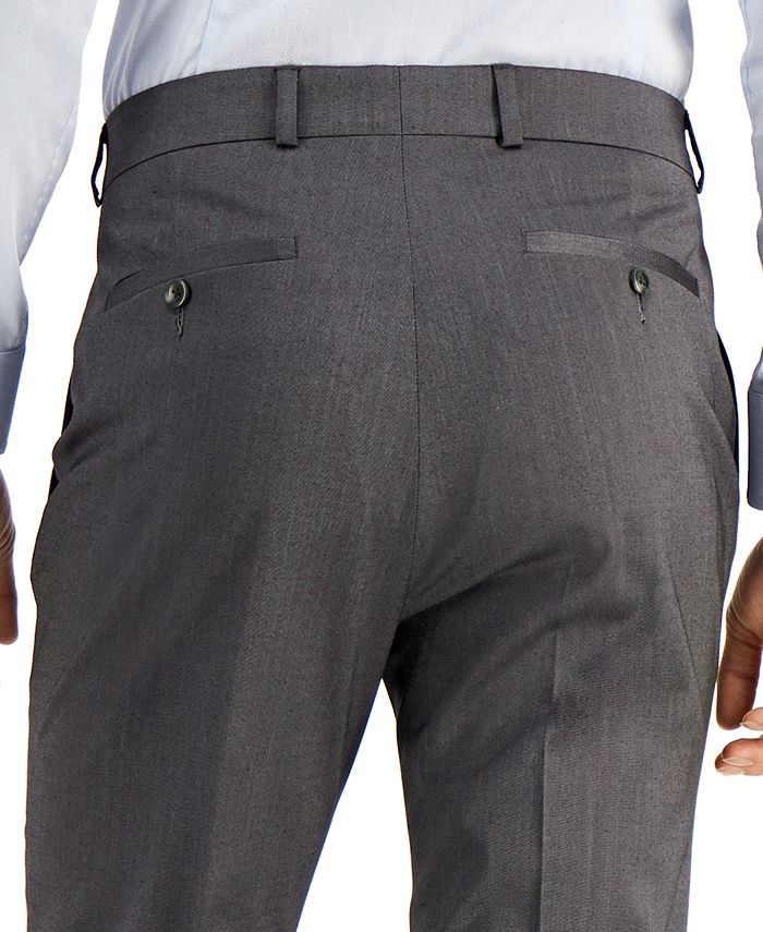 Kenneth Cole Reaction Men's Techni-Cole Light-Gray Suit Separate Slim ...
