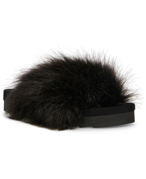 image of Steve Madden Women-s Amari Faux Fur Slippers