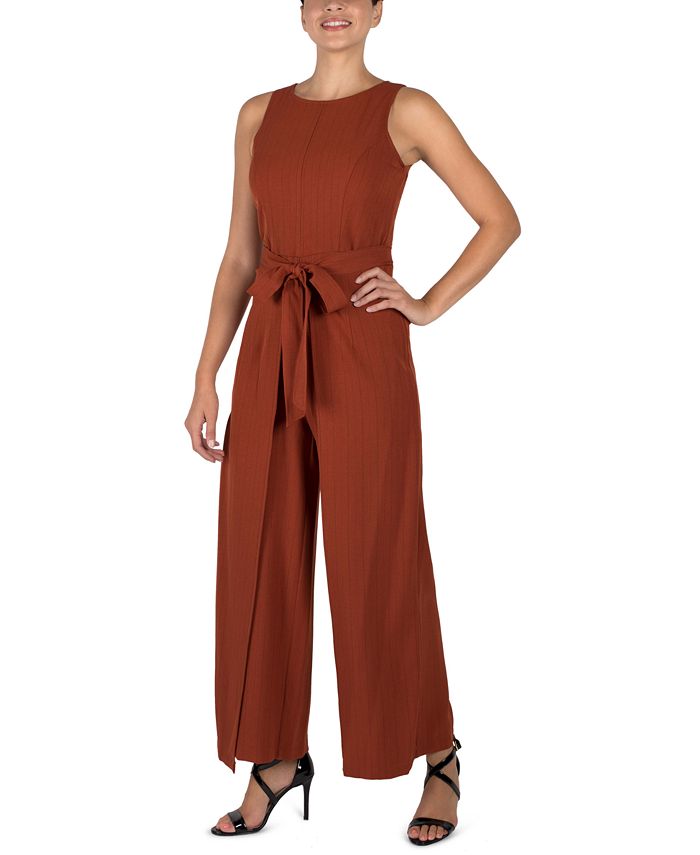 julia jordan TieWaist Jumpsuit Macy's
