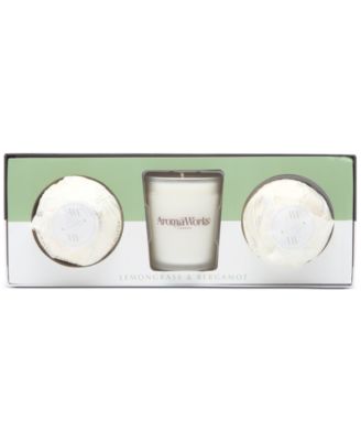AromaWorks - 3-Pc. Light Range Lemongrass & Bergamot Gift Set