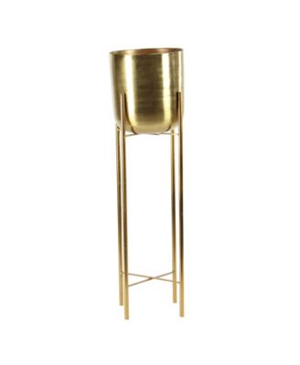by Cosmopolitan Set of 2 Gold Metal Glam Planter, 39", 46"