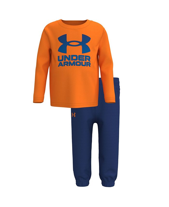 Under Armour Little Boys Horizon Logo with T-shirt and Pant Set - Macy's