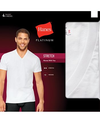 Hanes platinum 2025 stretch t shirts