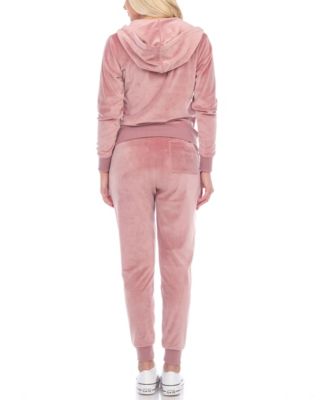 Women's Velour Tracksuit Loungewear 2pc Set