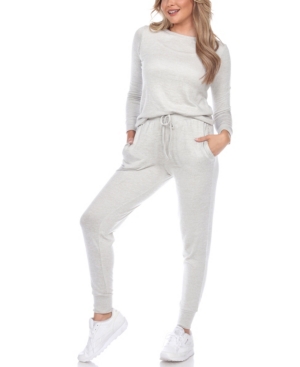 White Mark Women's 2pc Loungewear Set