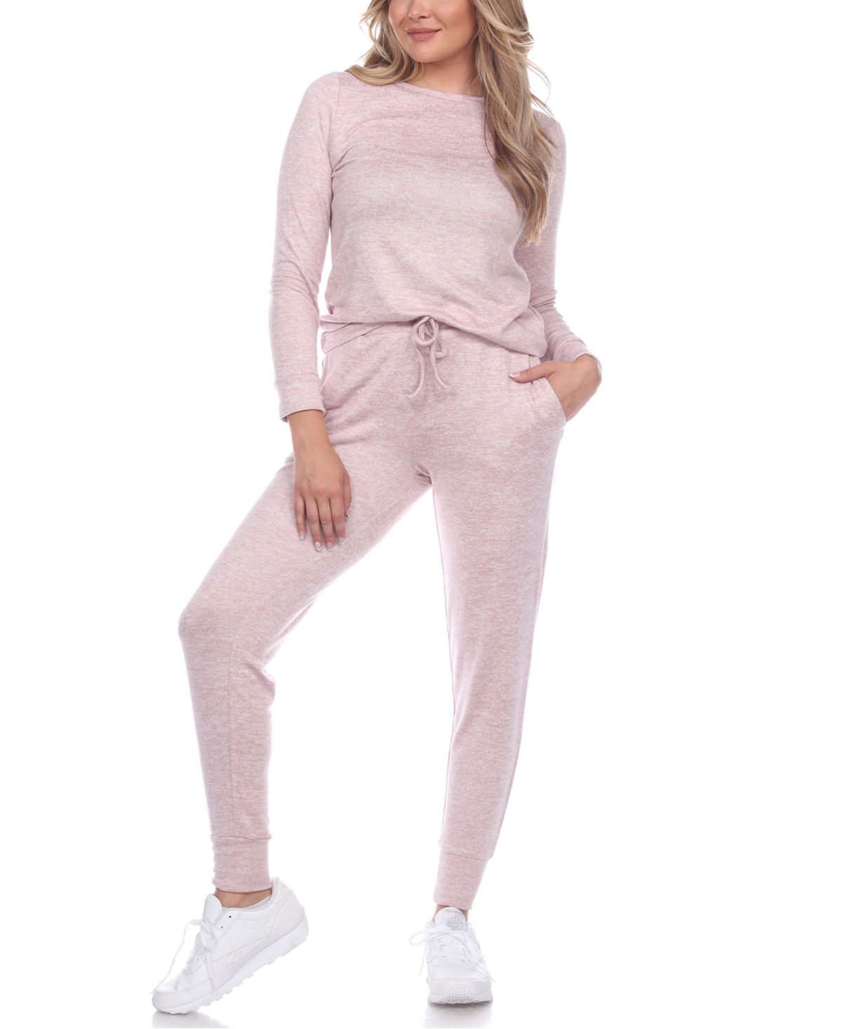 White Mark Women's 2pc Loungewear Set