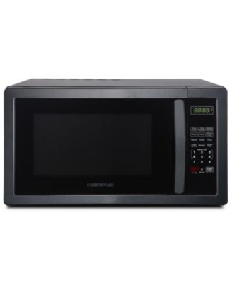 Farberware - Classic FMO11AHTBSB 1.1 Cu. Ft 1000-Watt Microwave Oven, Black Stainless Steel