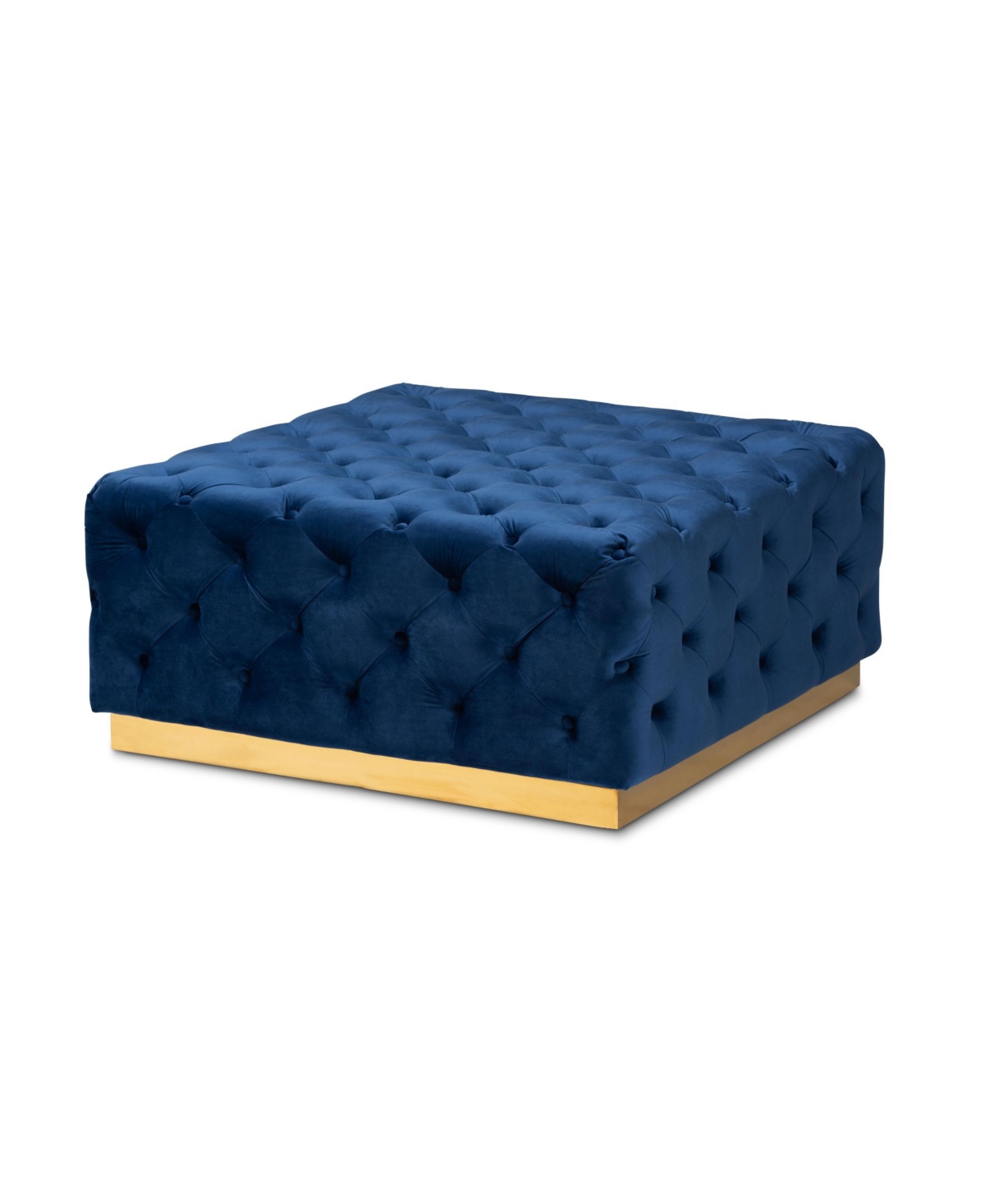 Verene Glam and Luxe Square Cocktail Ottoman
