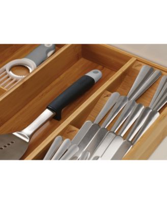DrawerStore™ Bamboo Cutlery, Utensil & Gadget Organizer