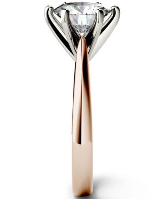 Moissanite Solitaire Engagement Ring 1-9/10 ct. t.w. Diamond Equivalent in 14k White, Yellow or Rose Gold