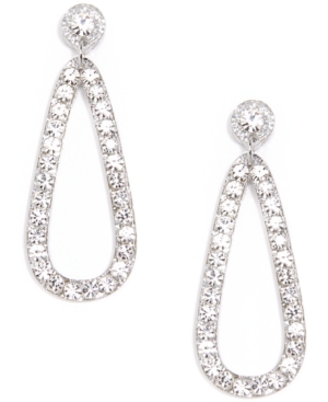 image of Zenzii Pave-Embellished Open Drop Earrings