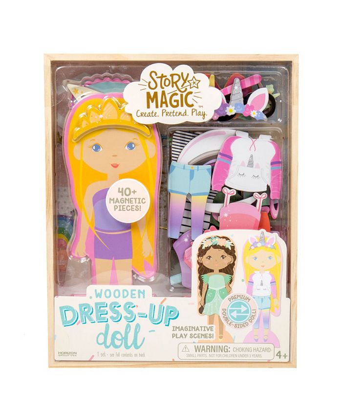Story Magic Wooden DressUp Doll Macy's