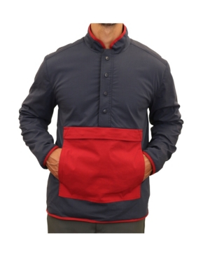 Mountain and Isles Men's Reversible Anorak To Printed Polar Fleece