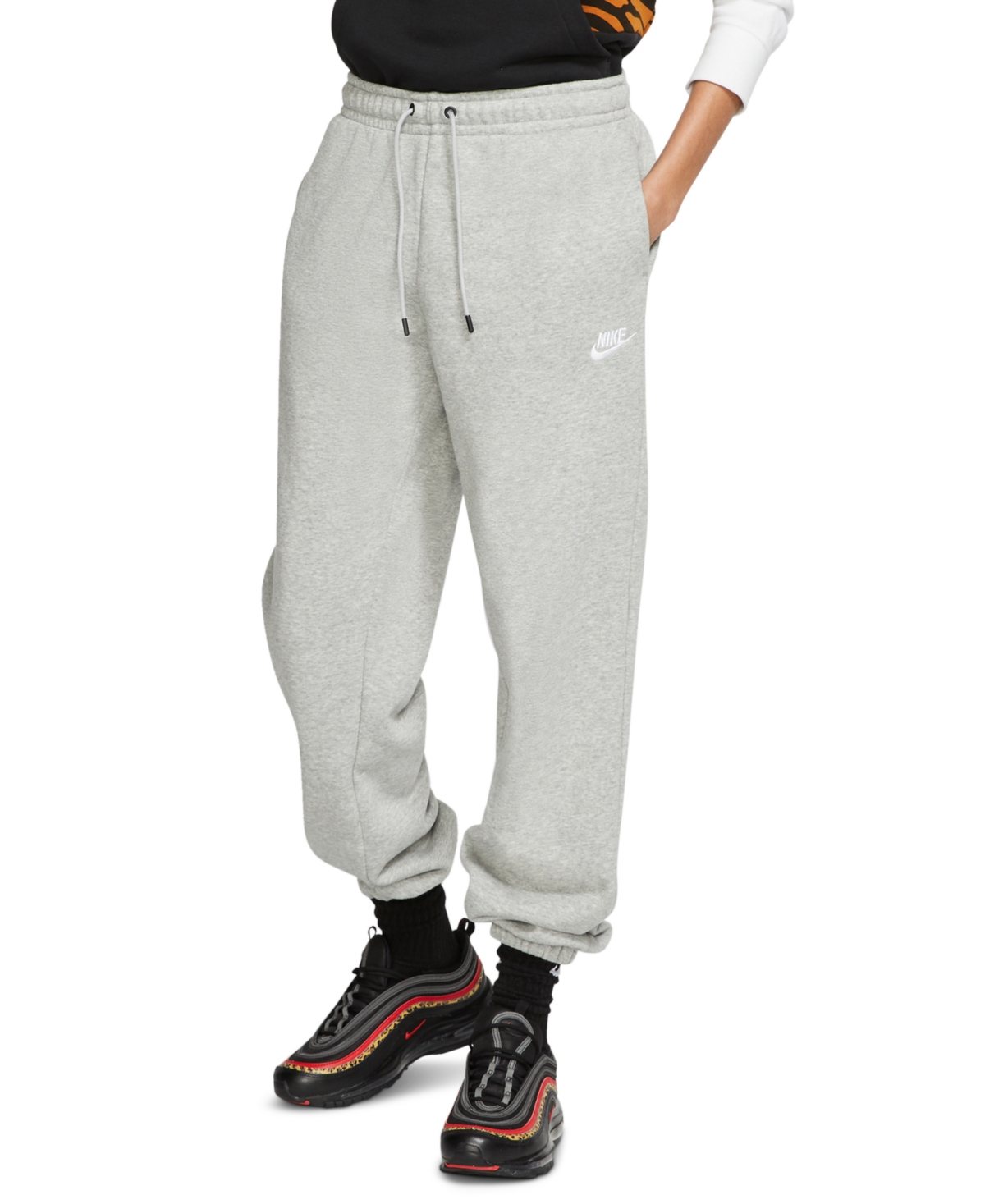 Nike Women's Plus Sportswear Essential Fleece Pants (Heather Grey, 2X) :  : Clothing, Shoes & Accessories