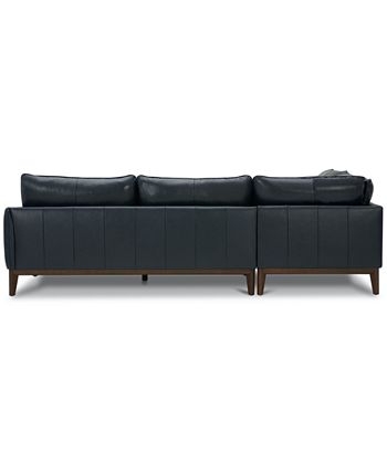 Macys avenell leather sectional hotsell
