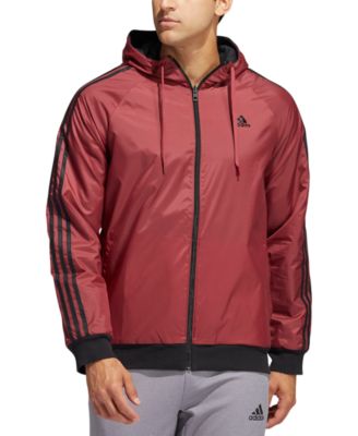 adidas jacket white and red