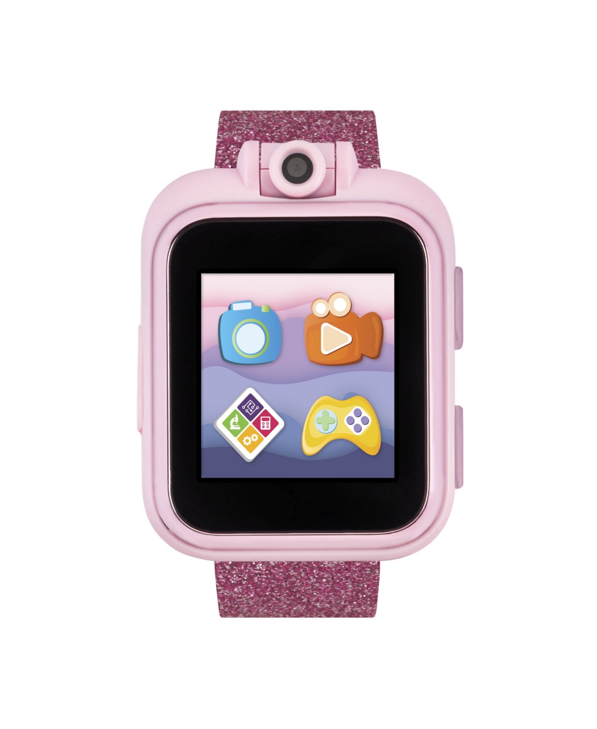 Playzoom Kid's  2 Rainbow Glitter Tpu Strap Smart Watch 41mm In Pink