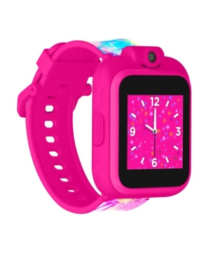 Itouch Kid's Playzoom 2 Pink, Blue And Yellow Tie Dye Tpu Strap Smart Watch 41mm In Open Misce