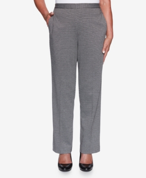 Alfred Dunner Knightsbridge Station Houndstooth Knit Proportioned Short Pant