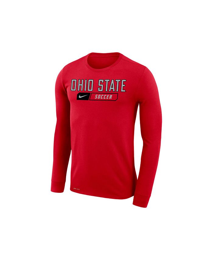 Nike Men's Ohio State Buckeyes Core Soccer Long-Sleeve T-Shirt - Macy's