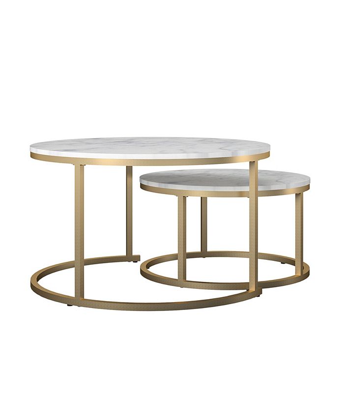 CosmoLiving by Cosmopolitan Amelia Nesting Coffee Tables Macy's