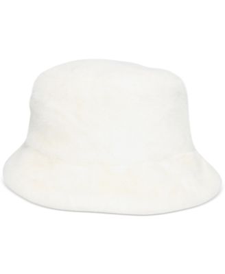 Steve Madden Faux-Fur Bucket Hat 