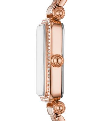 Fossil Women's Lyric Rose Gold-Tone Bracelet Watch 28mm - Macy's