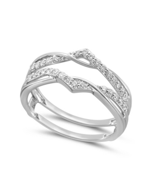 image of Diamond Enhancer Ring Guard (1/4 ct. tw.) in 14K White or Yellow Gold