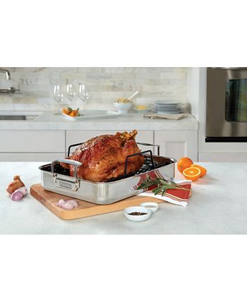 Viking 3-Ply Stainless Steel Roasting Pan with Rack and Thermometer Set<br  /> + Reviews