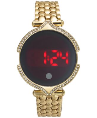 Style Co Women s Digital Gold Tone Bracelet Watch 37mm Created for Macy s Macy s